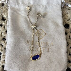 Kendra Scott sapphire bracelet. NWOT. Never worn. Adjustable bracelet.